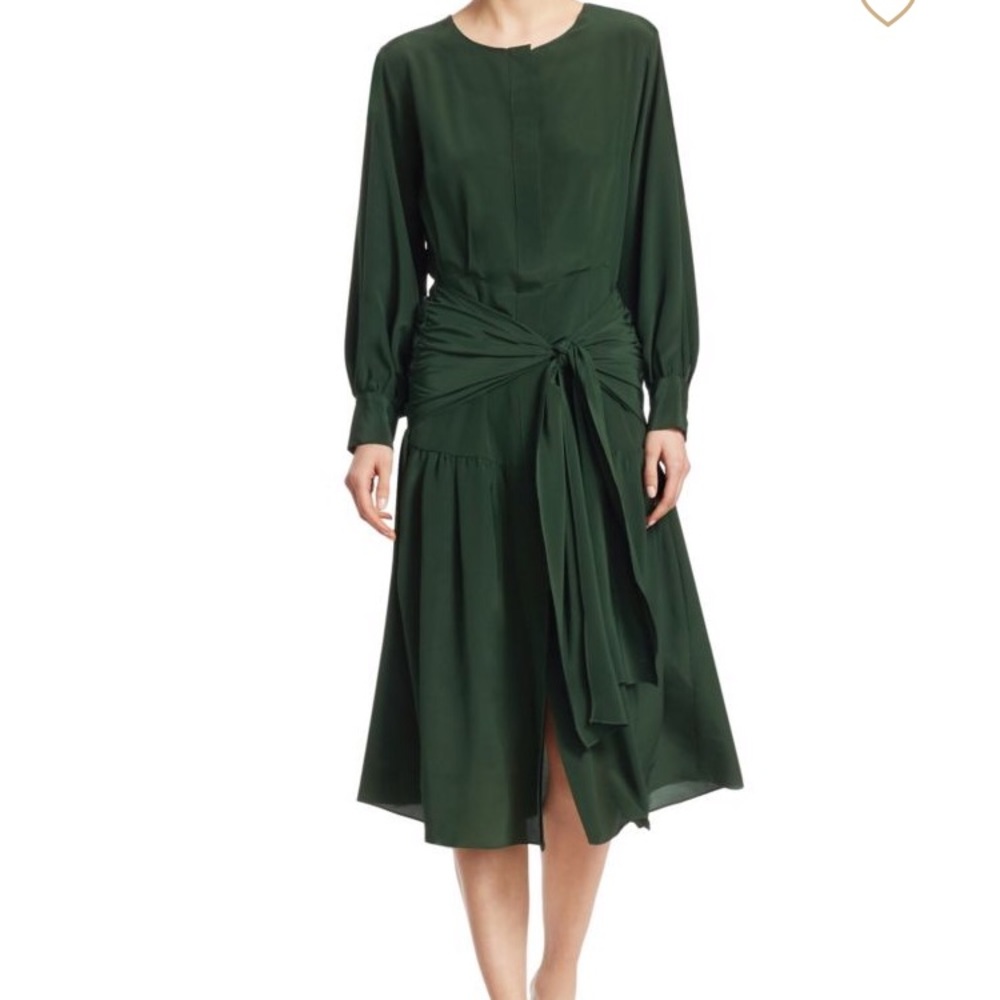 SEA NYC SOLANGE silk Midi Dress